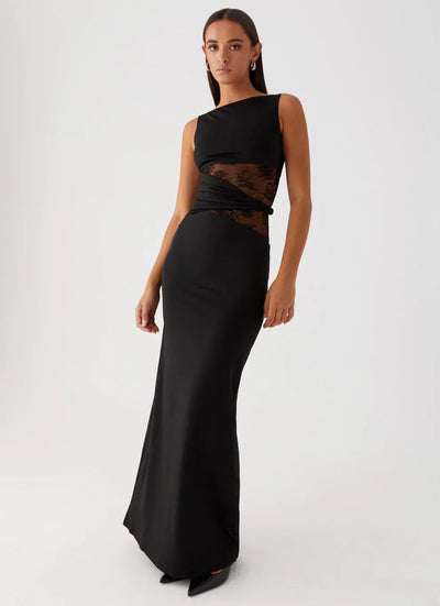 "Noire" Maxikleid
