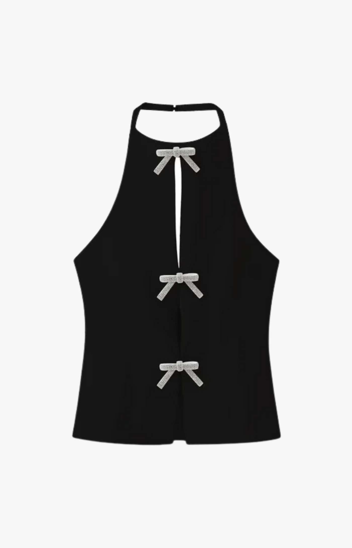 "Glimmer" Top mit Schleifen