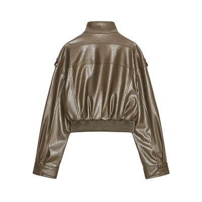 "Yara" Bomber Lederjacke