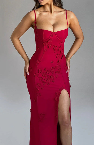 "Mariana" Maxikleid mit Blumen