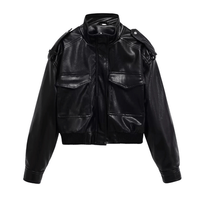"Yara" Bomber Lederjacke