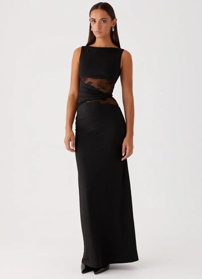 "Noire" Maxikleid