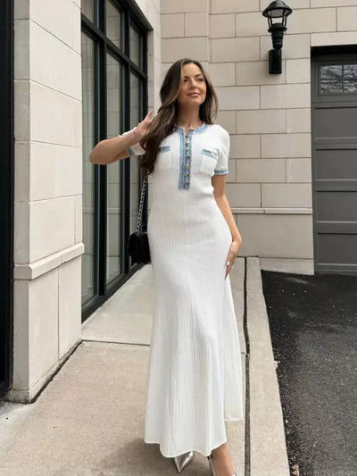 "Blue & White" Sommerkleid