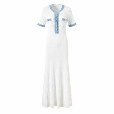 "Blue & White" Sommerkleid