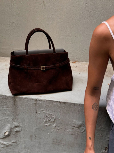 "Serena" Wildleder Handtasche